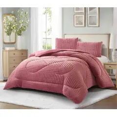 GENERICO - COBERTORES CON DISEÑOTEXTURIZADOS PARA INVIERNO SHERPAS CON CHIPORROS