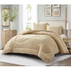 GENERICO - COBERTORES CON DISEÑOTEXTURIZADOS PARA INVIERNO SHERPAS CON CHIPORROS