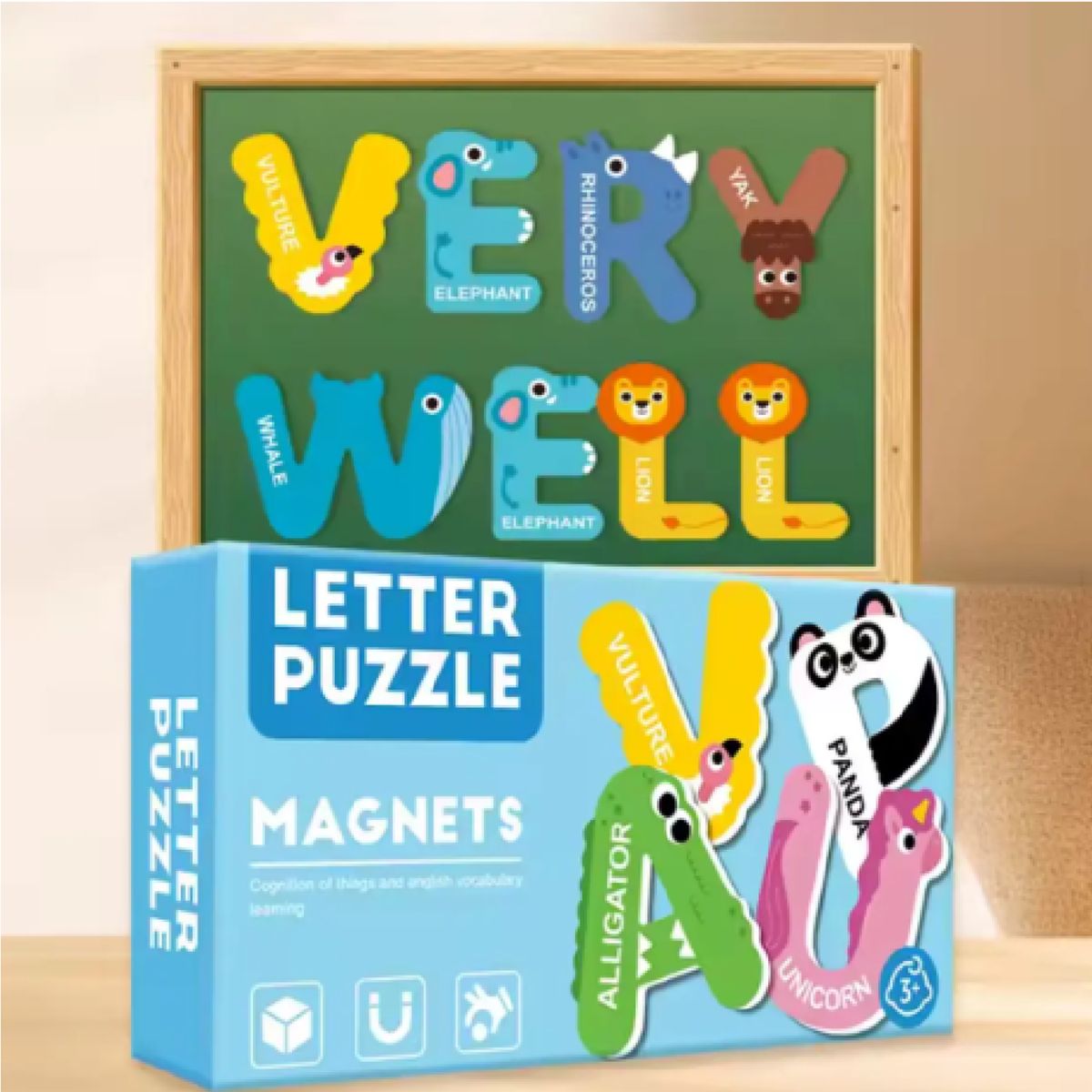 GENERICO - Alfabeto Letras Magnéticas Mayúsculas 27 Pcs