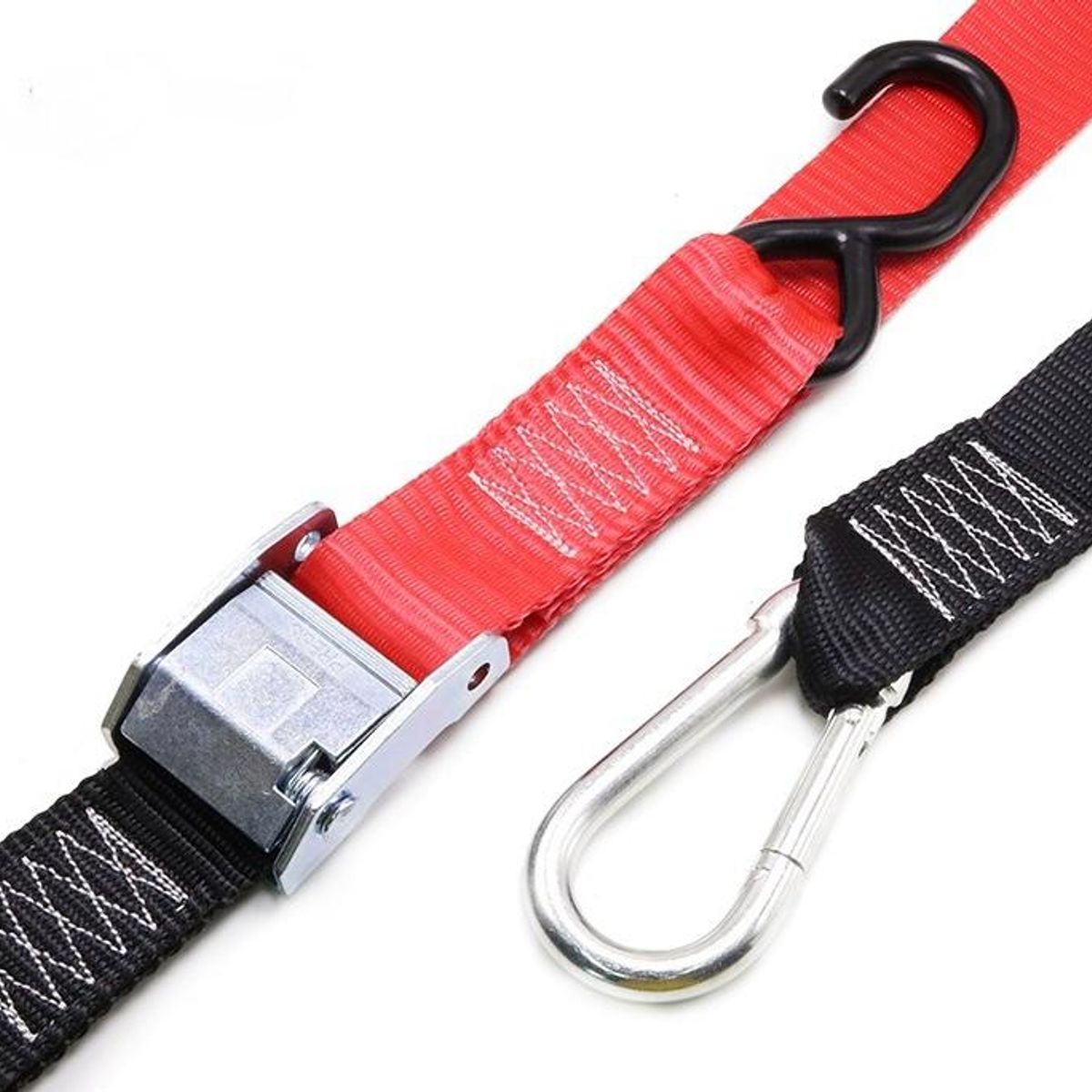 GENERICO - Par De Eslingas Moto Correa Amarre Heavy Duty Tie Down Strap Bicolor