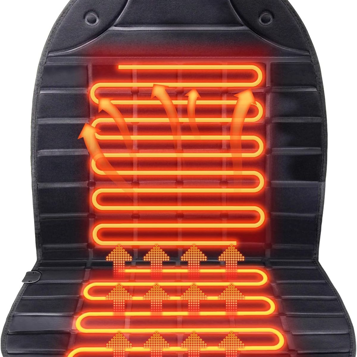 MOVI - Funda Calefactora para Asiento de Auto 12V  Calienta Asiento Universal con Control de Temperatura