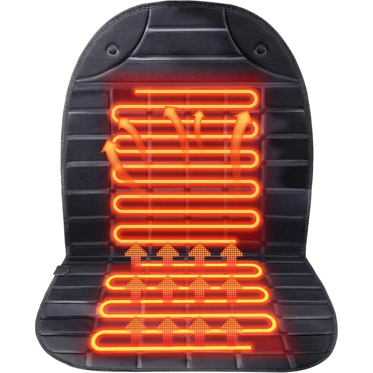 MOVI - Funda Calefactora para Asiento de Auto 12V  Calienta Asiento Universal con Control de Temperatura
