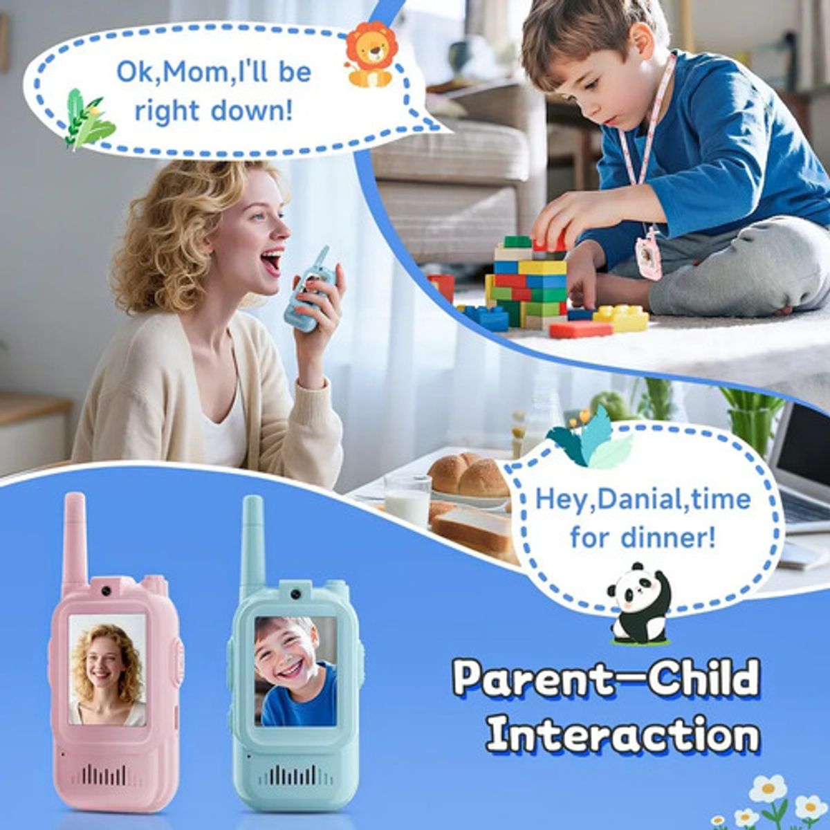 GENERICO - Kit Radios Walkie Talkies Para Niños Videollamada Camara
