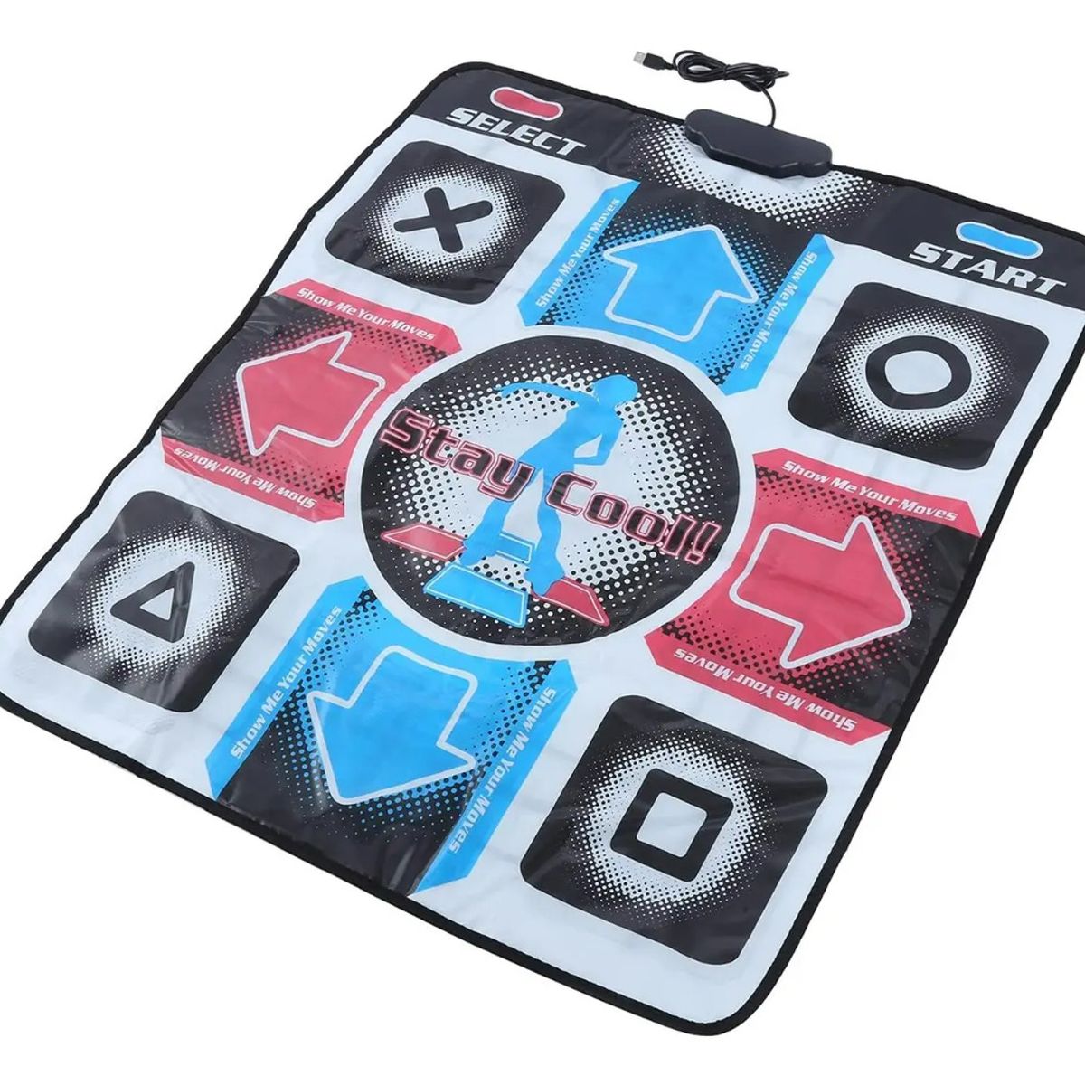 GENERICO - Alfombra De Baile Usb Para Pc Y Rca Para Tv + Disco
