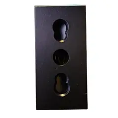 CROMPTON - Módulo Enchufe 2p+T 10-16a Negro Cowork