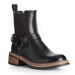 VIA UNO - Botin Mujer WestWinter Frontier Negro