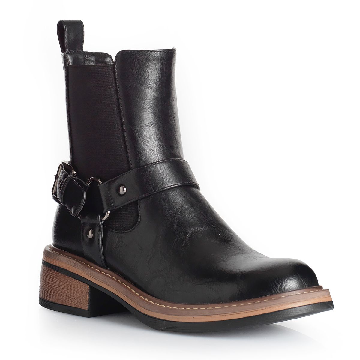 VIA UNO - Botin Mujer Via Uno WestWinter Frontier Negro