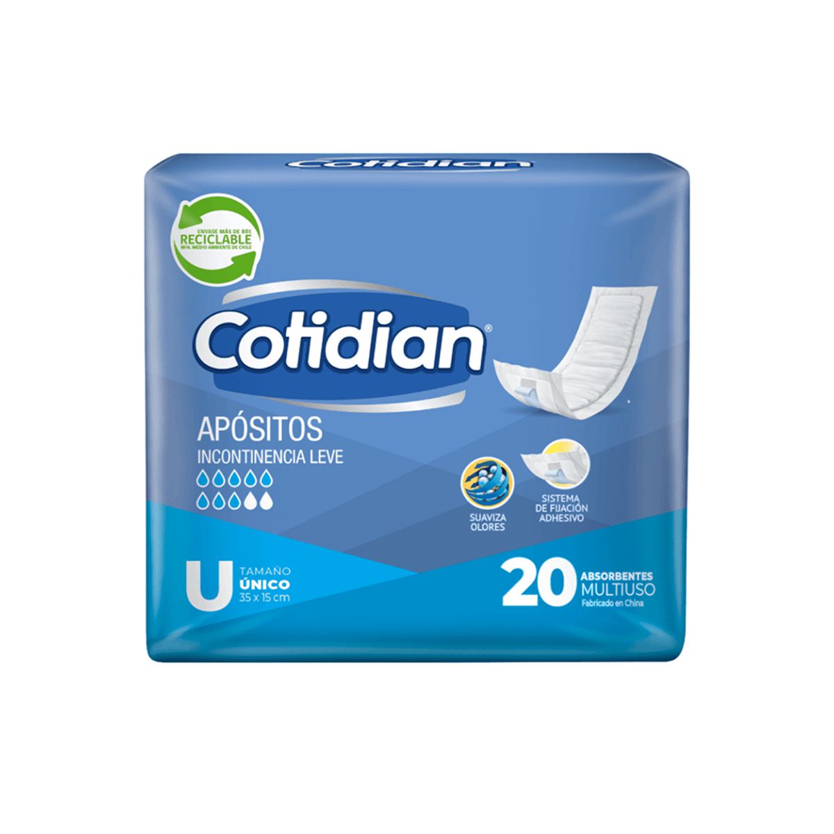 COTIDIAN - Apósito incontinencia 20 unidades
