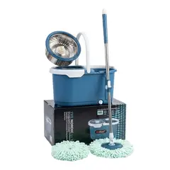GENERICO - Trapero Mopa 360 Centrifuga Giratoria Trapeador Balde azul