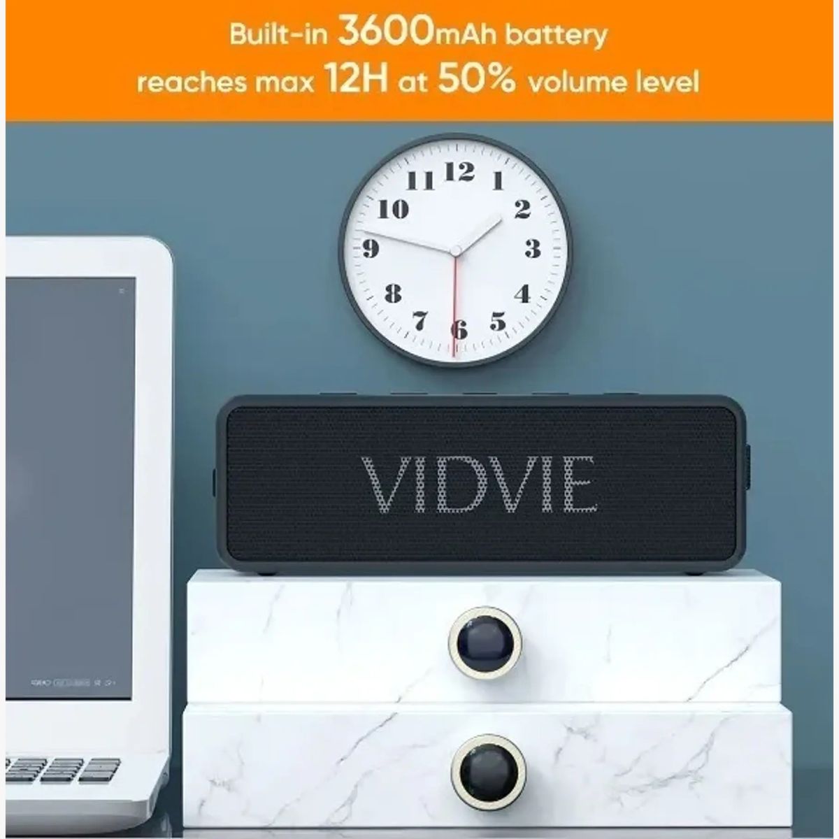 GENERICO - Parlante Vidvie SP914 Portátil Con Bluetooth Waterproof Negra