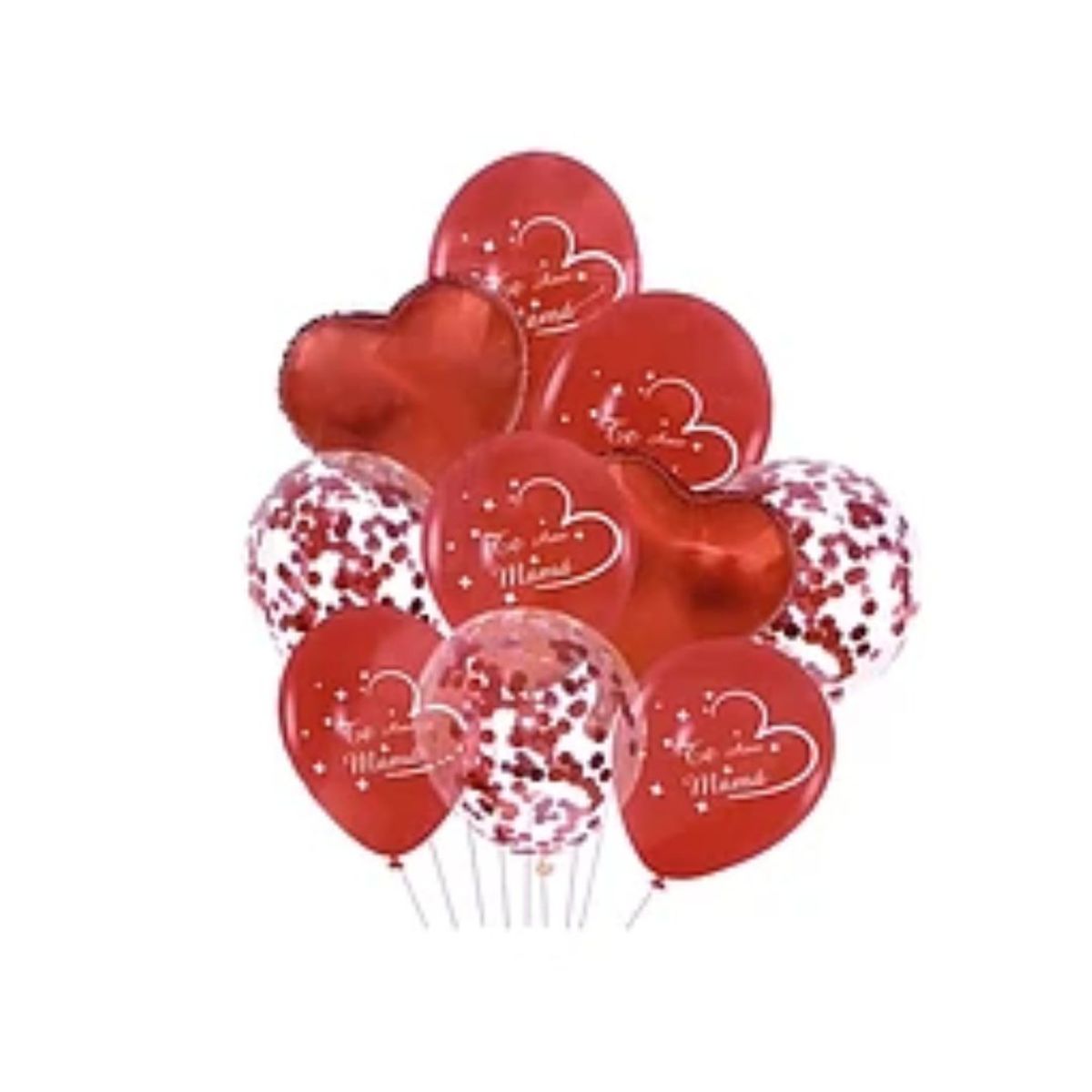 GENERICO - Set de globos de látex dia de la madre 10pcs