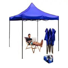GENERICO - Toldo Plegable Azul 3X3 Carpa Impermeable Exterior