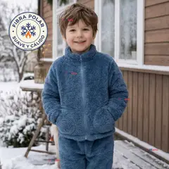 JUMP KIDS - Conjunto 2 Piezas Buzo Polerón Pantalón Bebe Niño Poliéster Blue