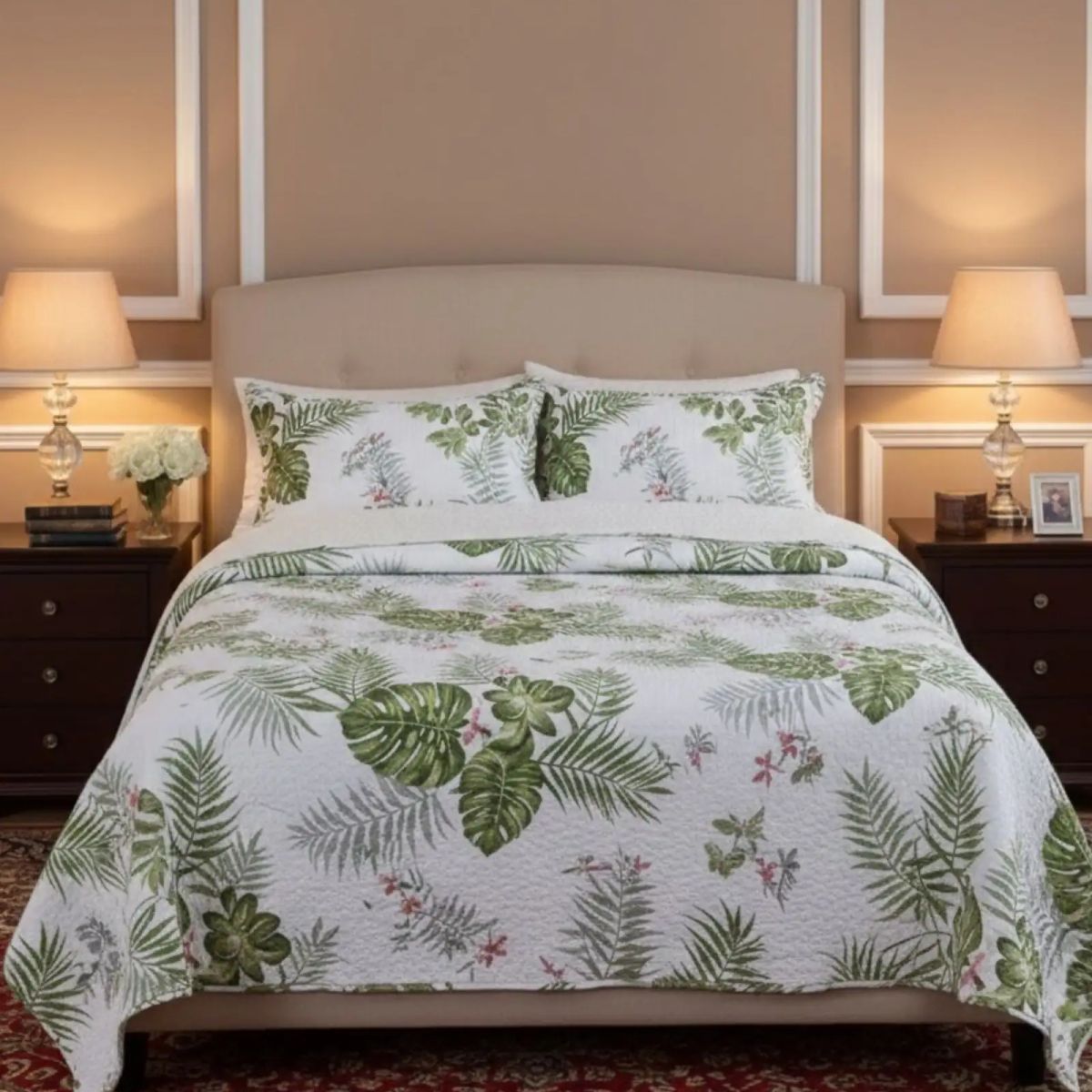 GENERICO - CUBRECAMA QUILT SHERPA PLAZA Y MEDIA 180 X 230 CM