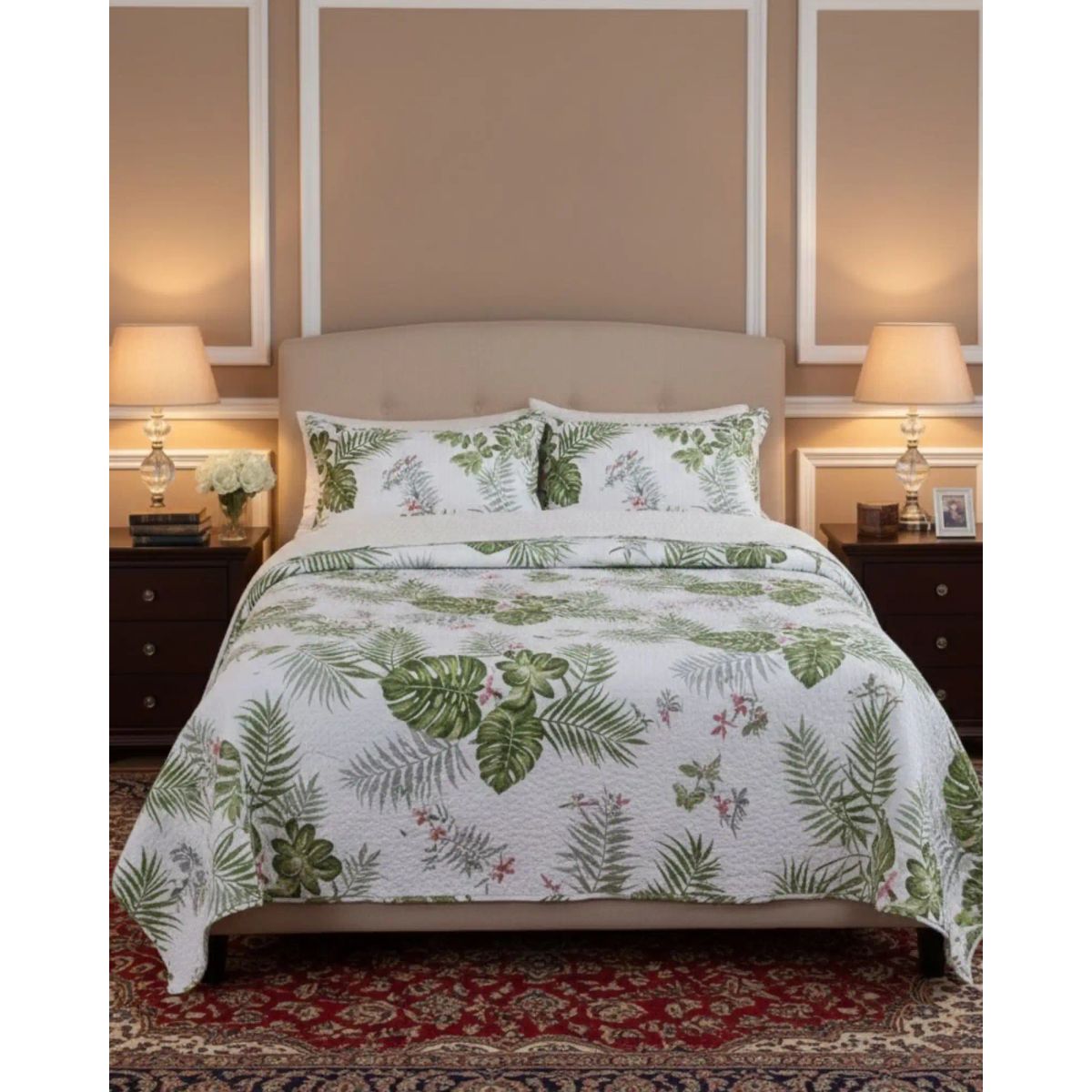 GENERICO - CUBRECAMA QUILT SHERPA PLAZA Y MEDIA 180 X 230 CM