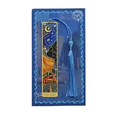 GENERICO - Separador de Página Metálico Grandes Pintores - Azul Van Gogh La Noche