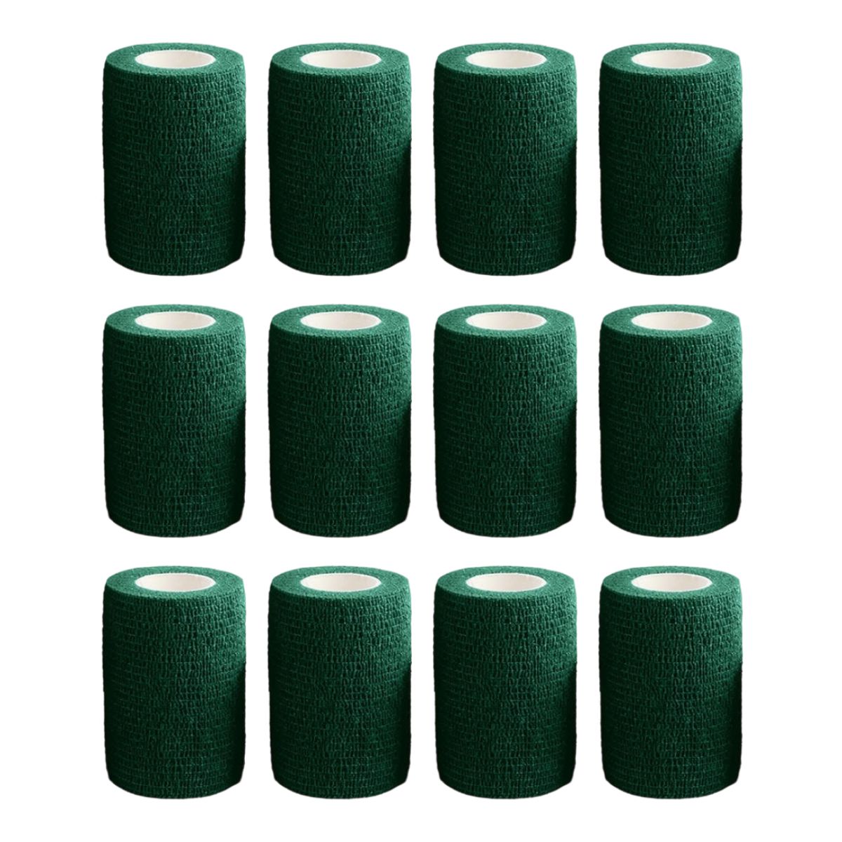 ATURE - Pack 12 De Vendas Coban Para Deportivas 7.5 Cm X 4.5 Mts Verde oscuro