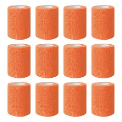 ATURE - Pack 12 De Vendas Coban Para Deportivas 7.5 Cm X 4.5 Mts Naranja