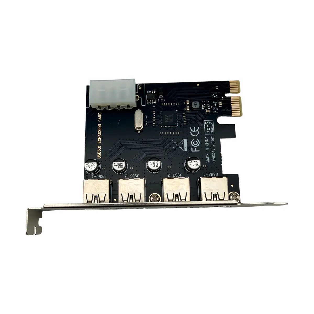 ATURE - Tarjeta De Expansión Pci-e A 4 Puertos Usb 3.0 Con Conexión