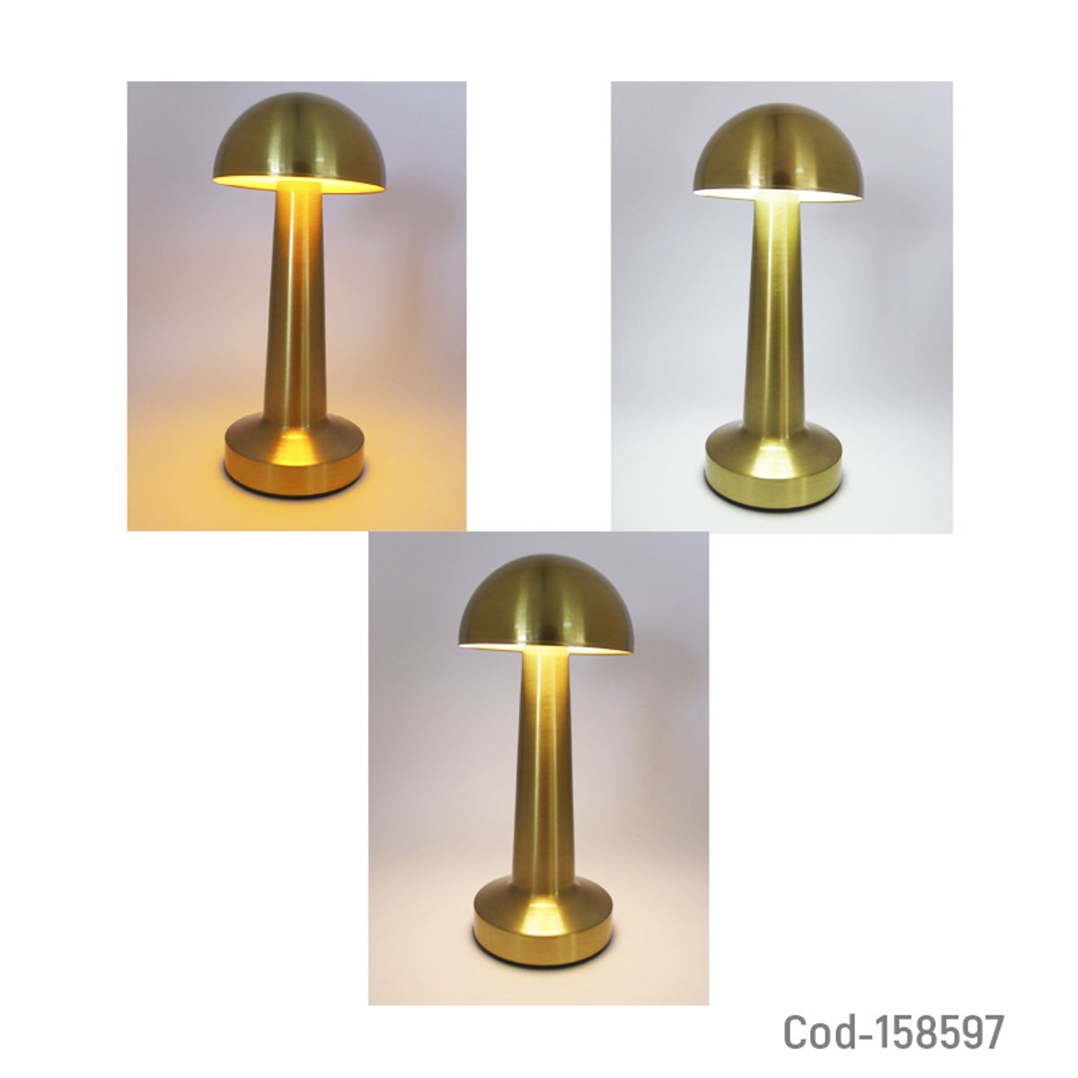 GENERICO - Lampara LED de Mesa en Metal Touch Recargable