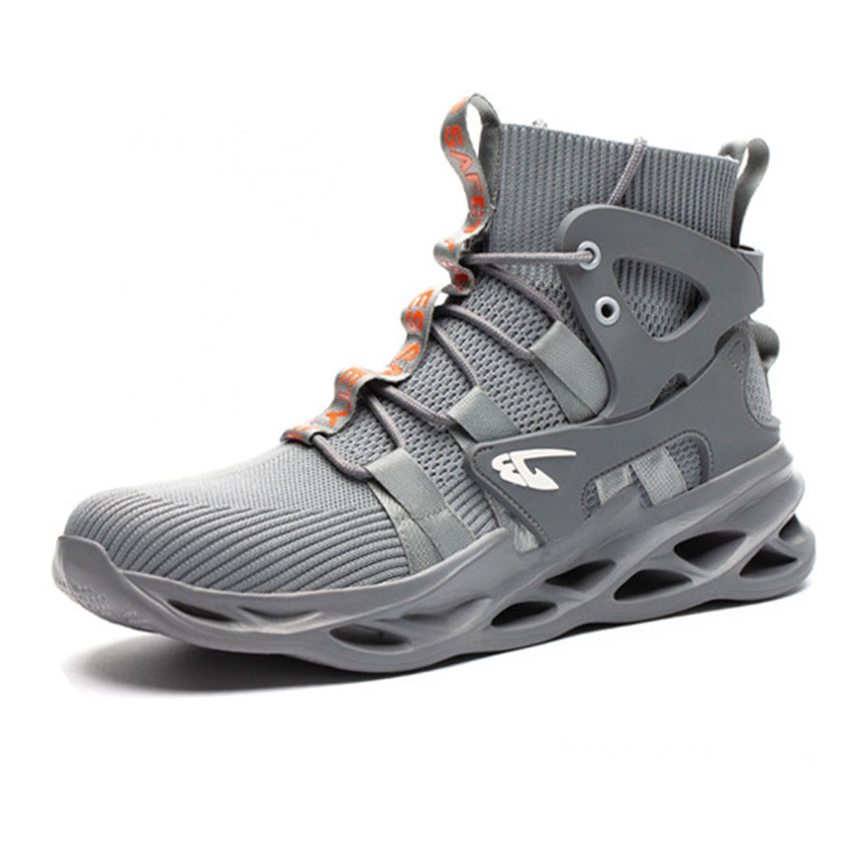 DANWEILE - Unisexo Zapatos De Seguridad Transpirables A Prueba De Golpes - Gris