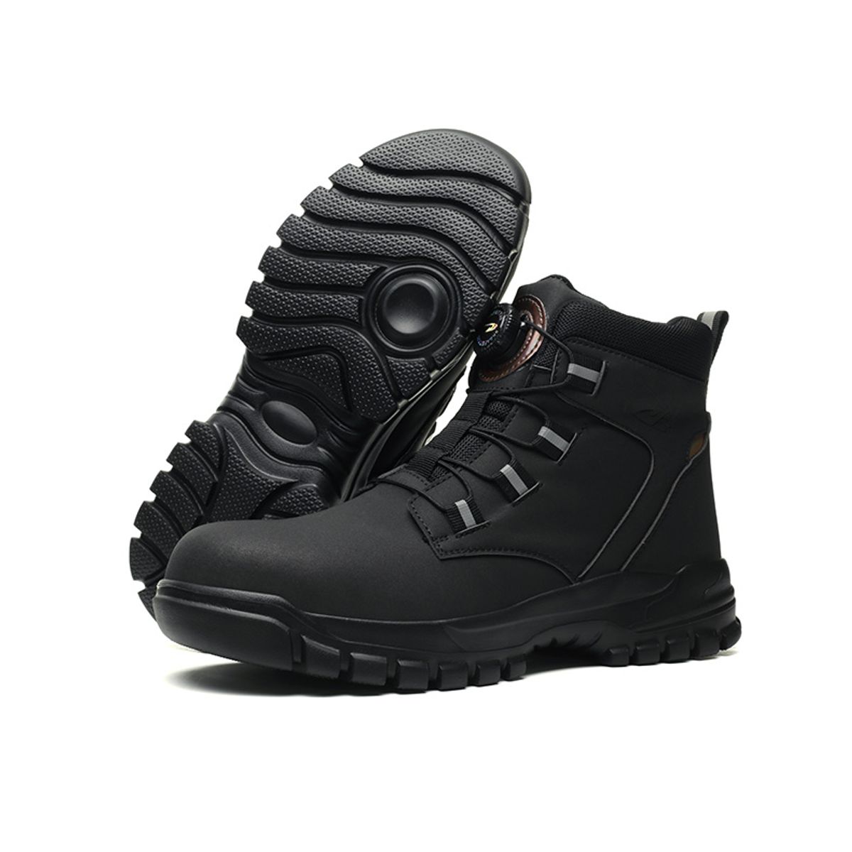 DANWEILE - Botas de seguridad para el trabajo para Unisexo Negro