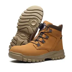DANWEILE - Botas de seguridad para el trabajo para Unisexo Amarillo