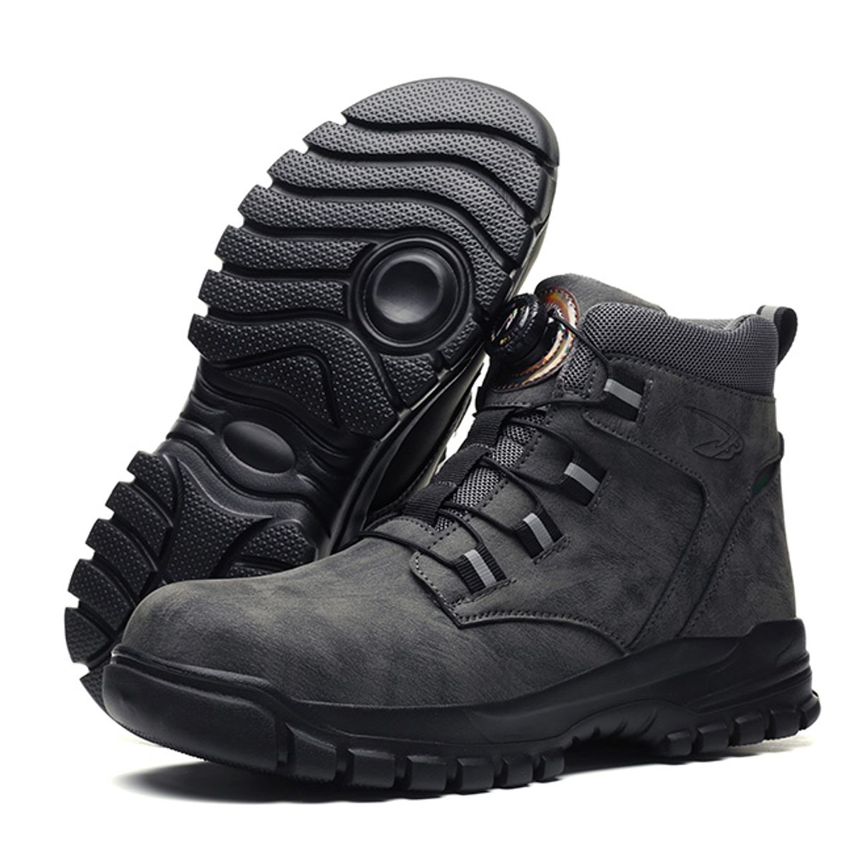 DANWEILE - Botas de seguridad para el trabajo para Unisexo Gris