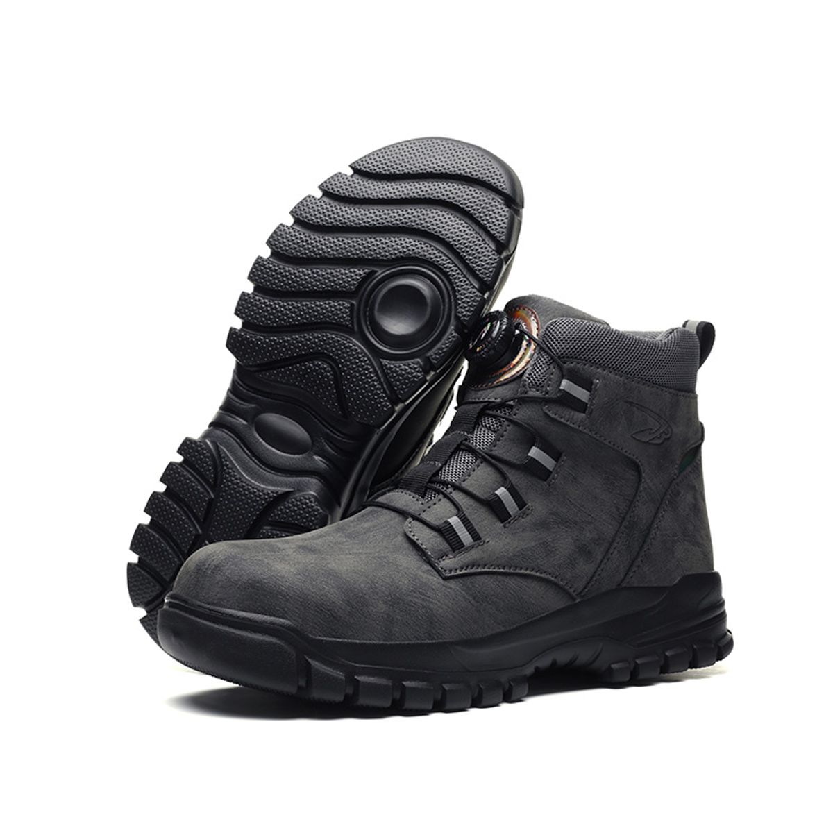 DANWEILE - Botas de seguridad para el trabajo para Unisexo Gris
