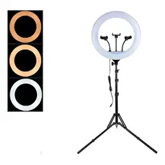 MALIK - Ring Light LED 38 cm LJJ-38 Kit Profesional