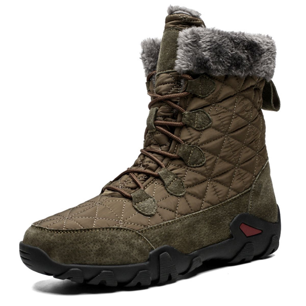 DANWEILE - Botas de nieve unisex ultra cálidas para exteriores Verde