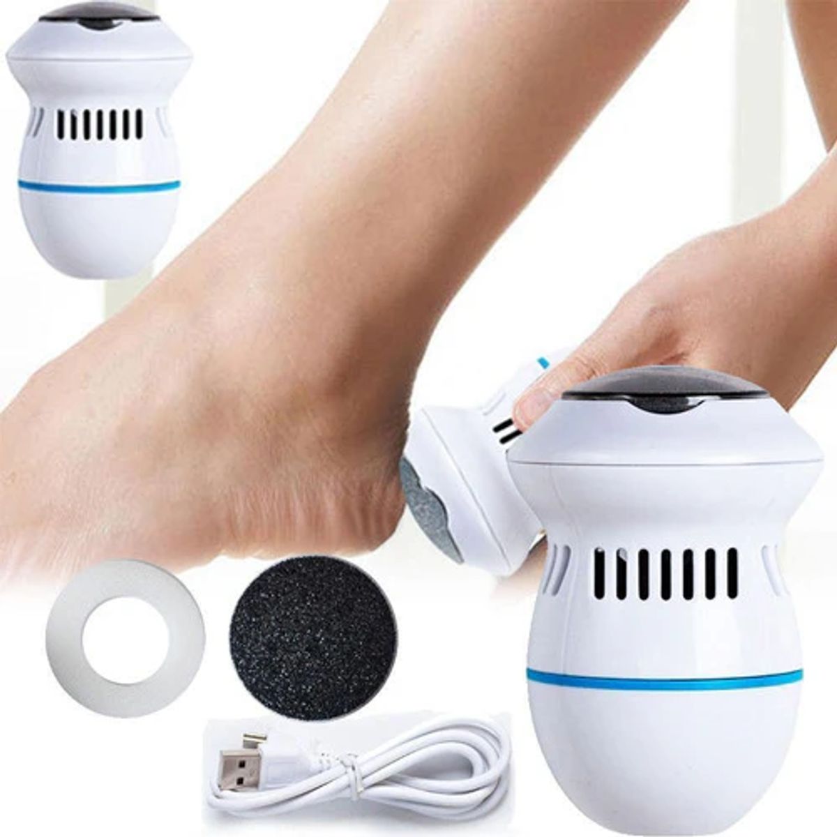 MOVI - REMOVEDOR Y EXFOLIADOR DE DUREZAS PARA PIES GIRATORIO