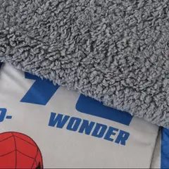 MASHINI - Plumon Sherpa Infantil Apto 1 Plz Y 1.5 Plz Spiderman