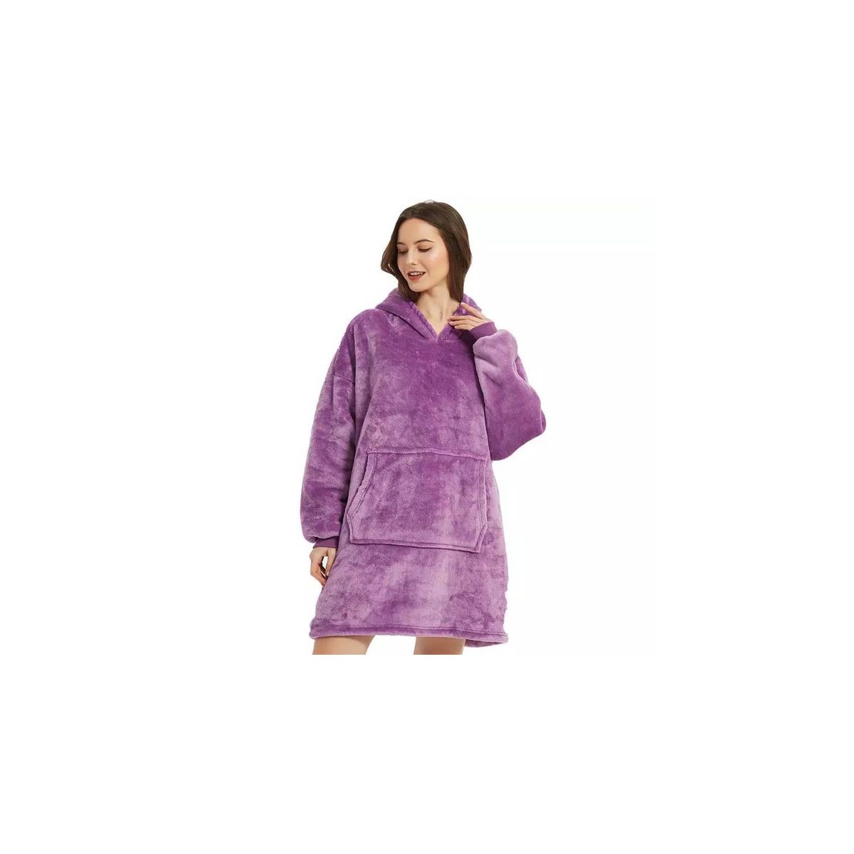 MOVI - POLERON SHERPA CON CAPUCHA TIPO HUGGLE