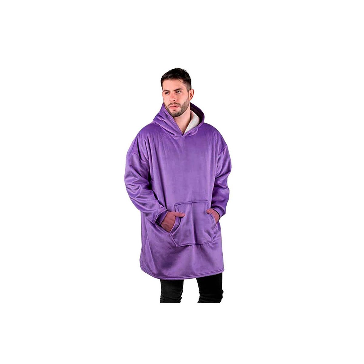 MOVI - POLERON SHERPA CON CAPUCHA TIPO HUGGLE