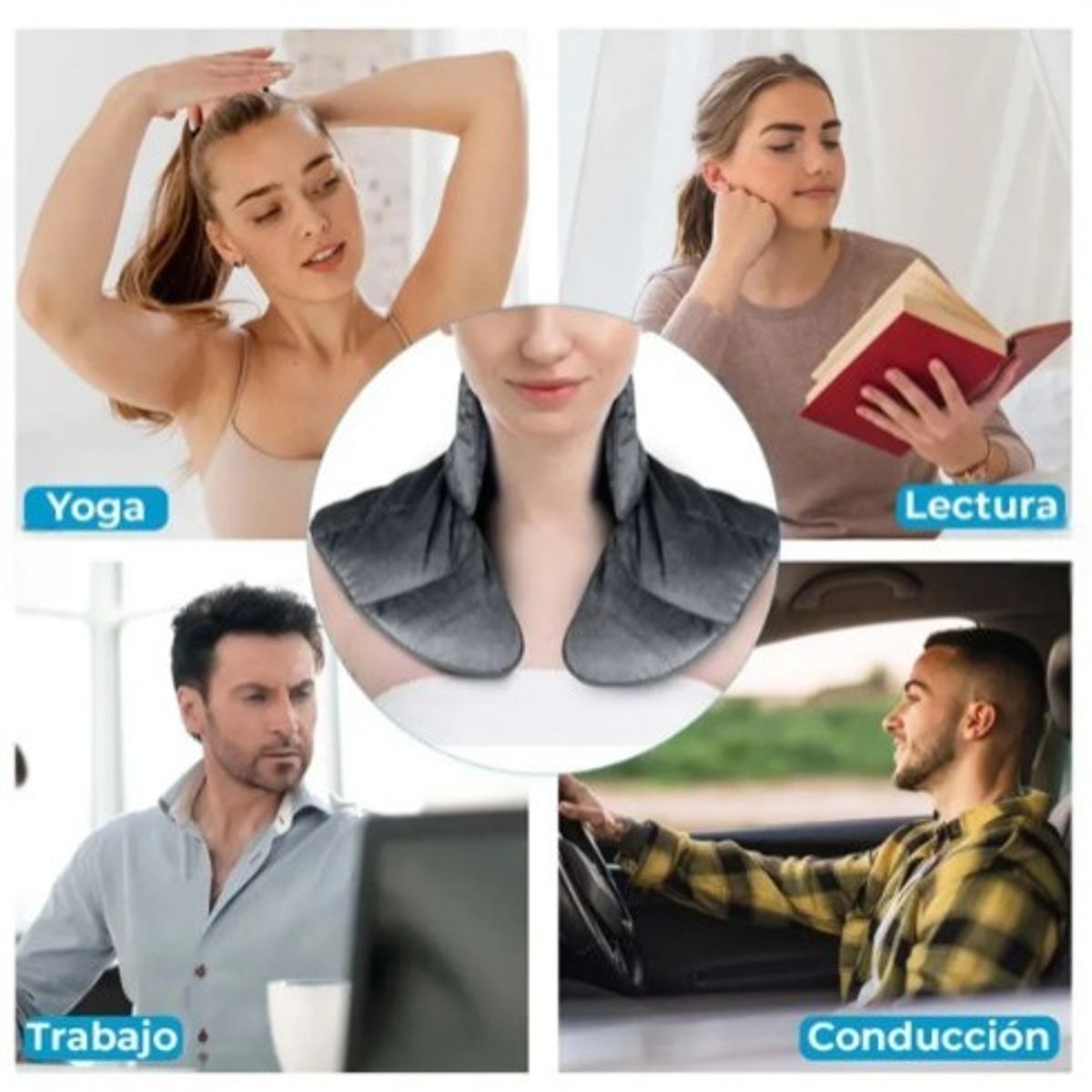 MOVI - Almohadilla Terapéutica Cuello y Hombros Semillas CalorFrío