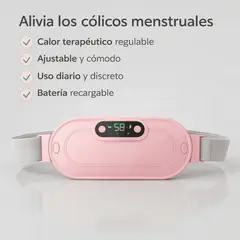 MOVI - Cinturón Masajeador Cólicos Alivio Calor Térmico Menstrual Mujer