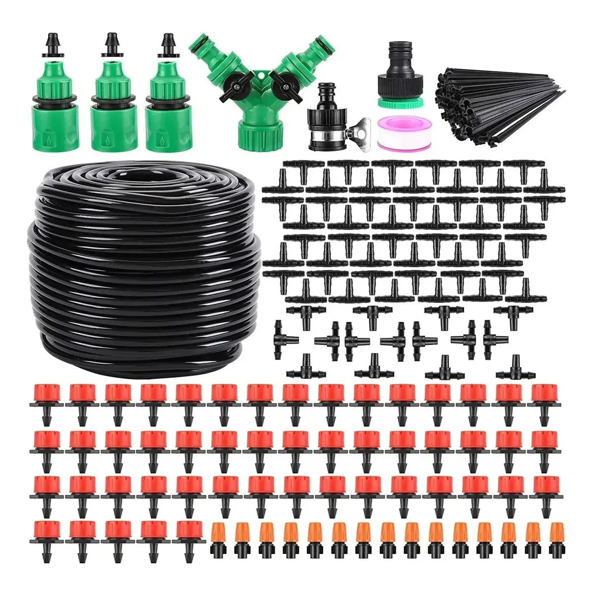 GENERICO - Kit De Riego Sistema Automático 50m 200 Piezas