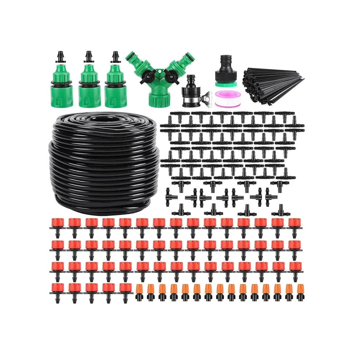GENERICO - Kit De Riego Sistema Automático 50m 200 Piezas