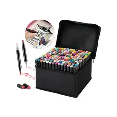 GENERICO - Set Marcadores Doble Punta 168pz Plumones Labg