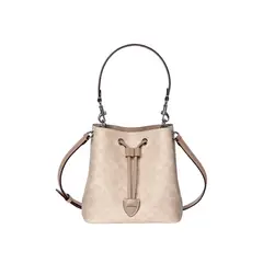COACH - BOLSO BUCKET MUJER ROWAN GRIS TOPO