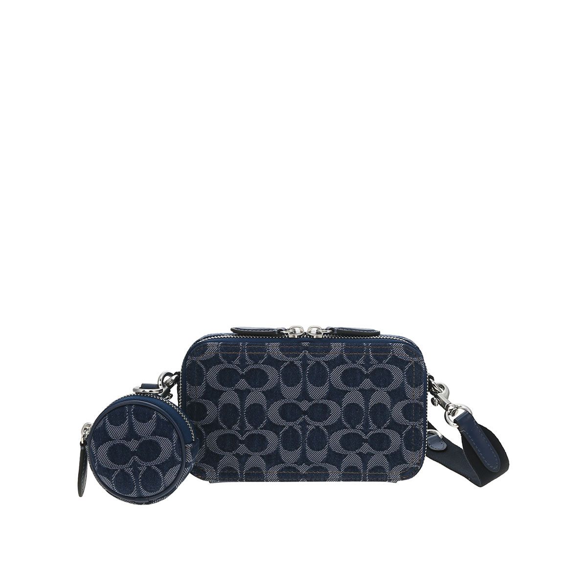 COACH - BOLSO BANDOLERA MUJER CHARTER SLIM AZUL OSCURO
