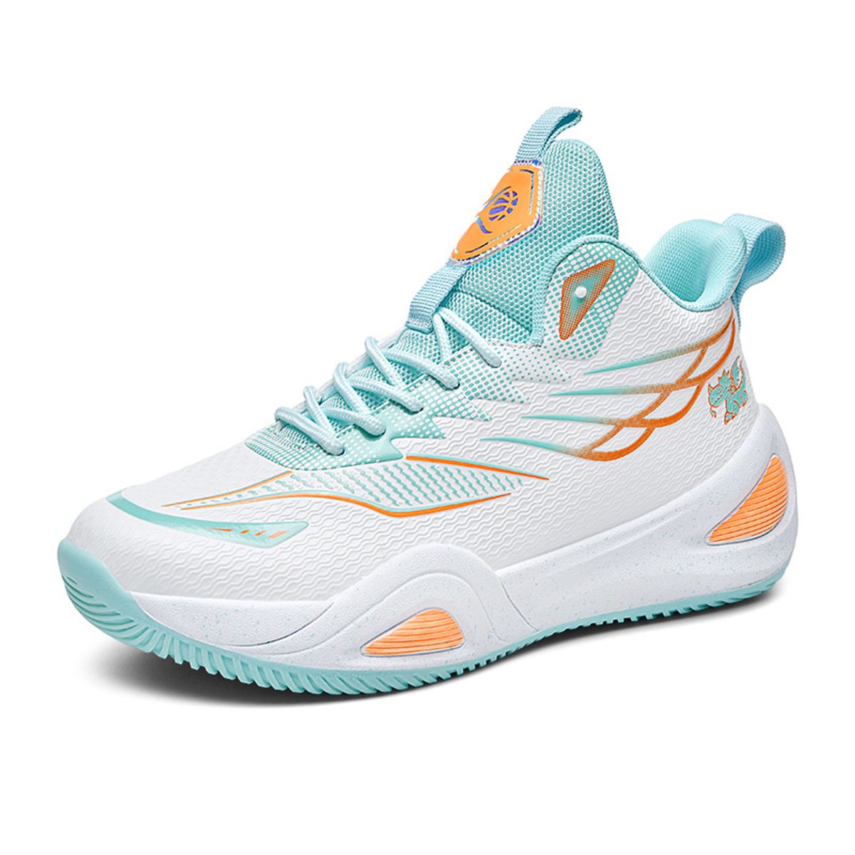 DANWEILE - Zapatillas de baloncesto deportivas informales para Unisexo - Beige
