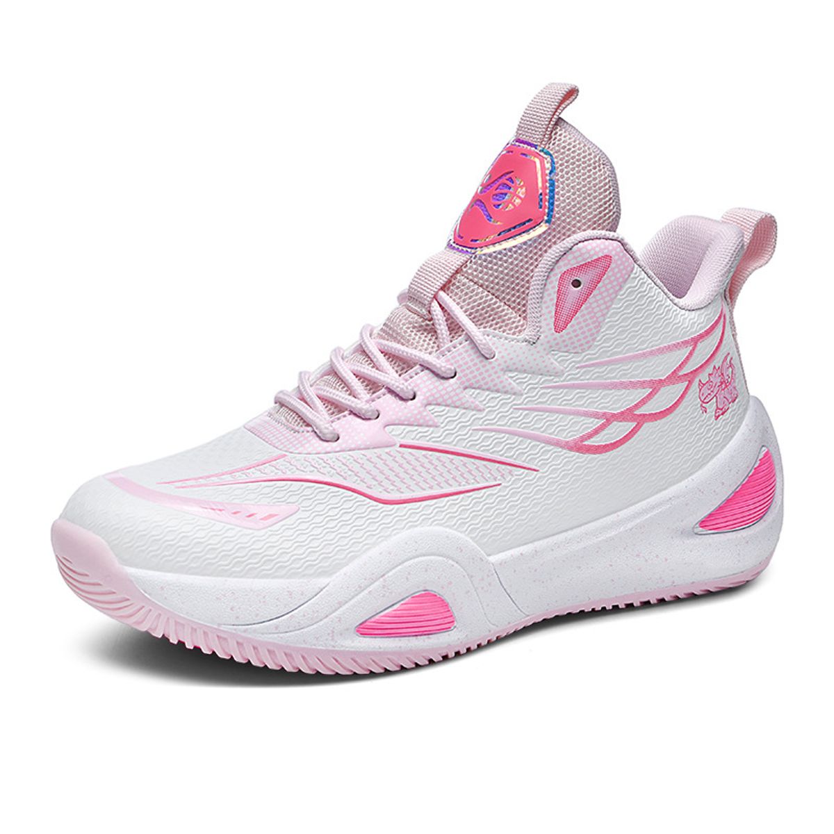 DANWEILE - Zapatillas de baloncesto deportivas informales para Unisexo - Beige