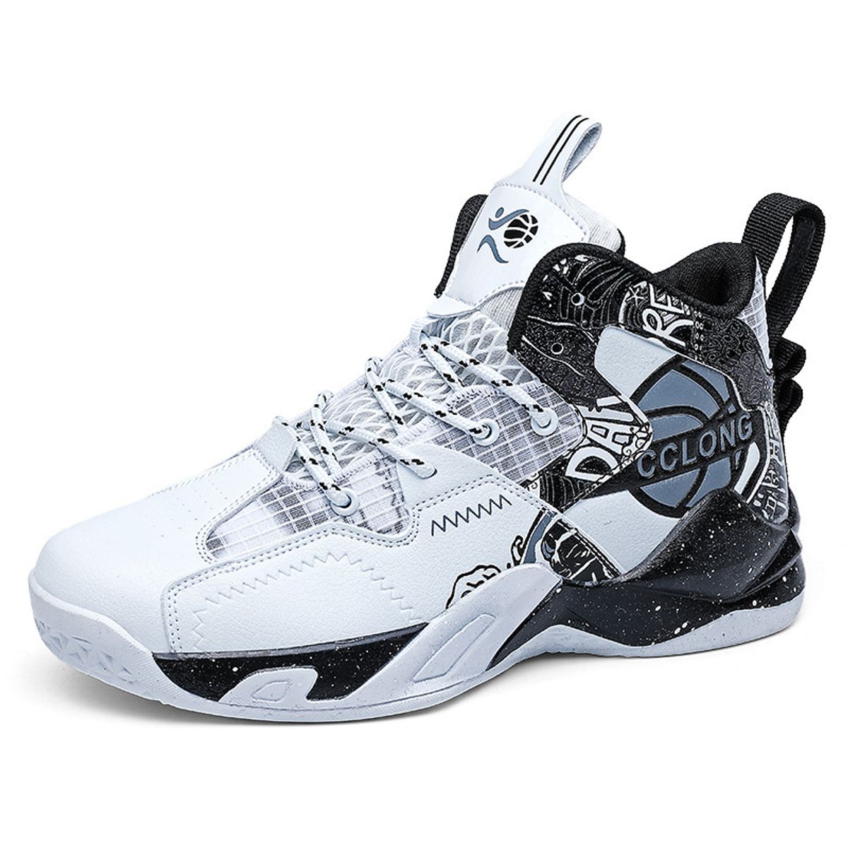 DANWEILE - Zapatos de Básquetbol Unisexo Negro