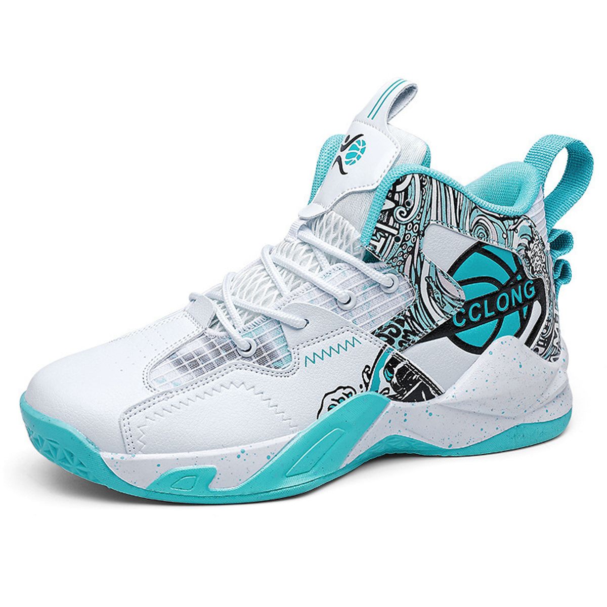 DANWEILE - Zapatos de Básquetbol Unisexo Negro