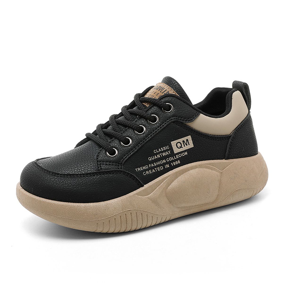 DANWEILE - Zapatillas Plataforma Mujer Negro