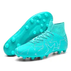 DANWEILE - Zapatillas de Fútbol Unisexo TF zapatos Unisexo Blanco