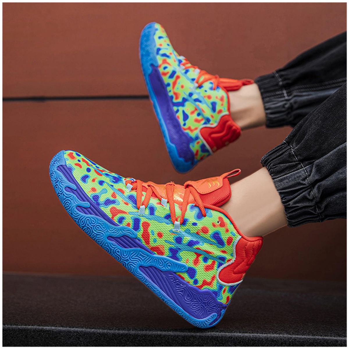 DANWEILE - Zapatillas deportivas de baloncesto para Unisexo básquetbol Negro