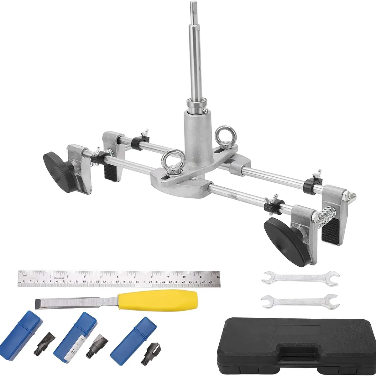 KUANGYE - Kit Herramientas Para Instalar Cerraduras Chapas Y Mortisers